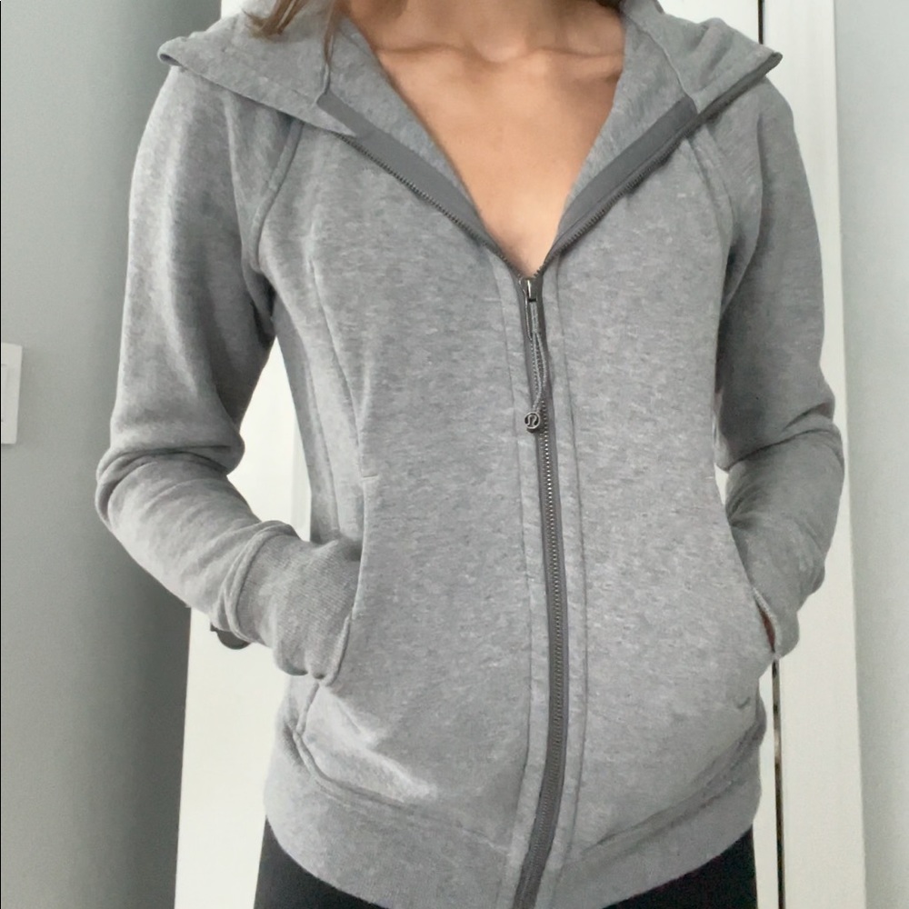 Lululemon grey zip up